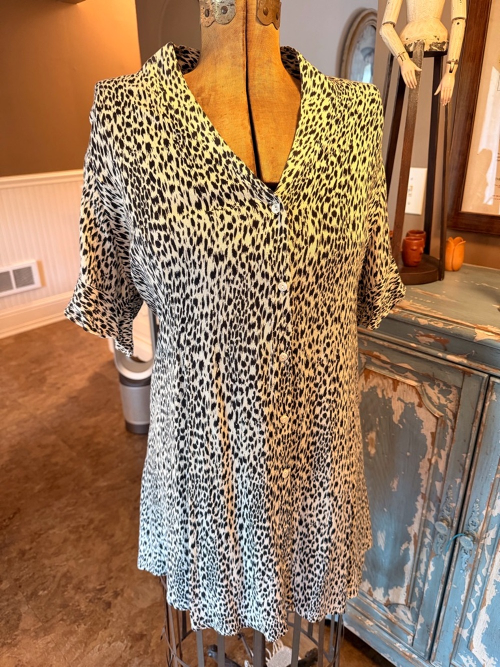 AllSaints Animal Print Mini Dress/Tunic